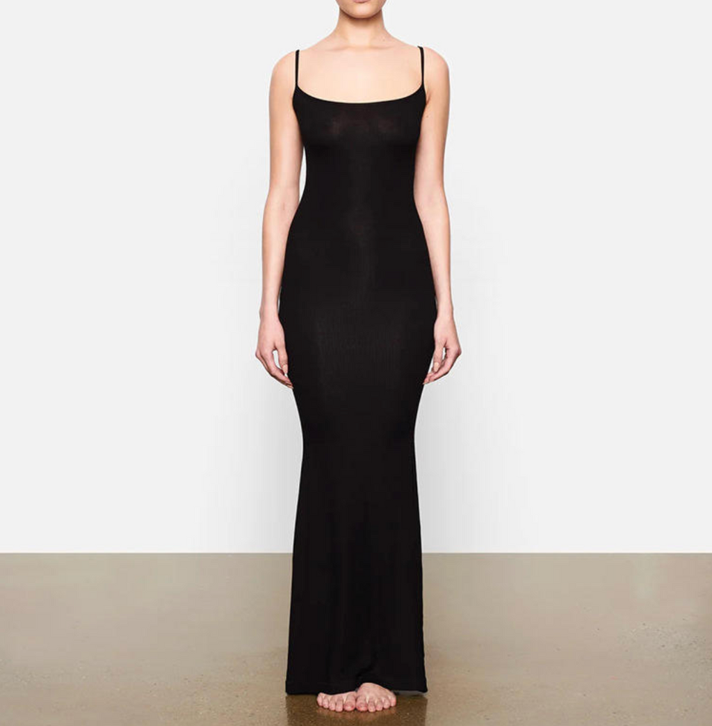 Women’s Solid Chiffon Maxi Dress