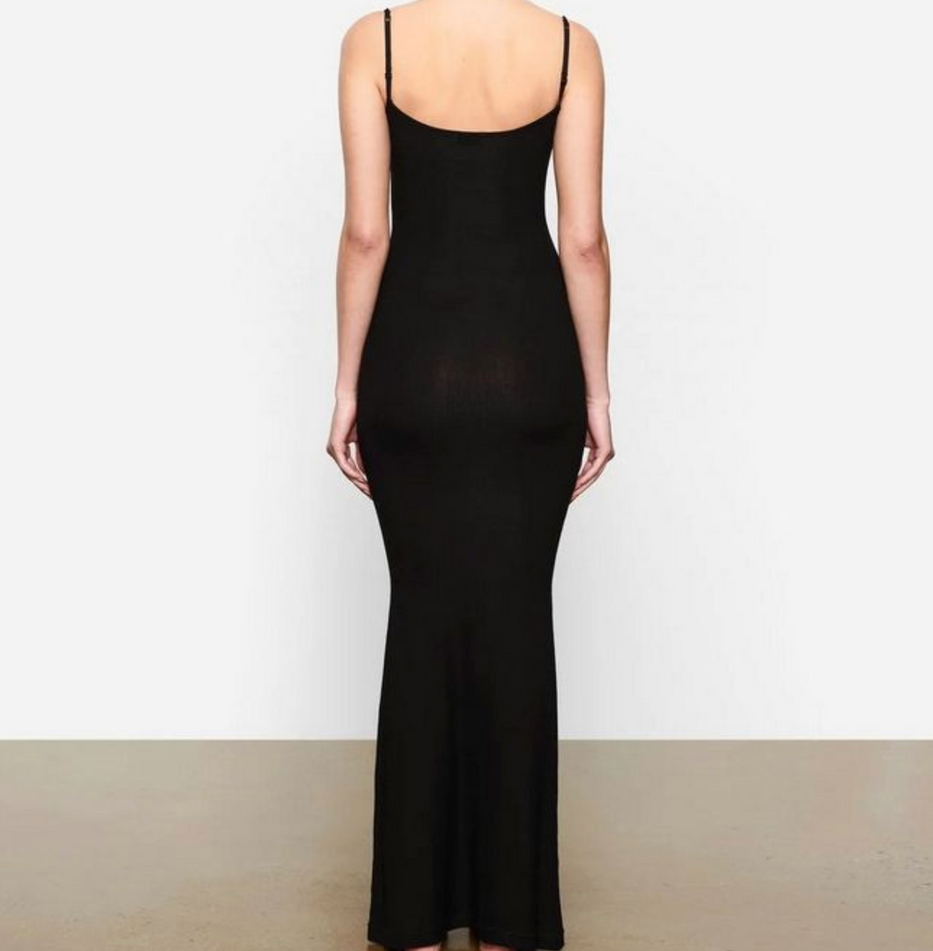 Women’s Solid Chiffon Maxi Dress