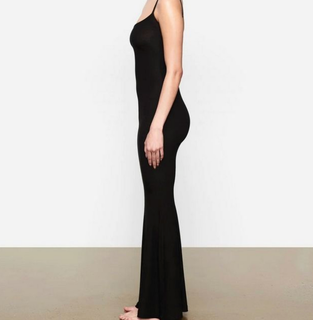 Women’s Solid Chiffon Maxi Dress