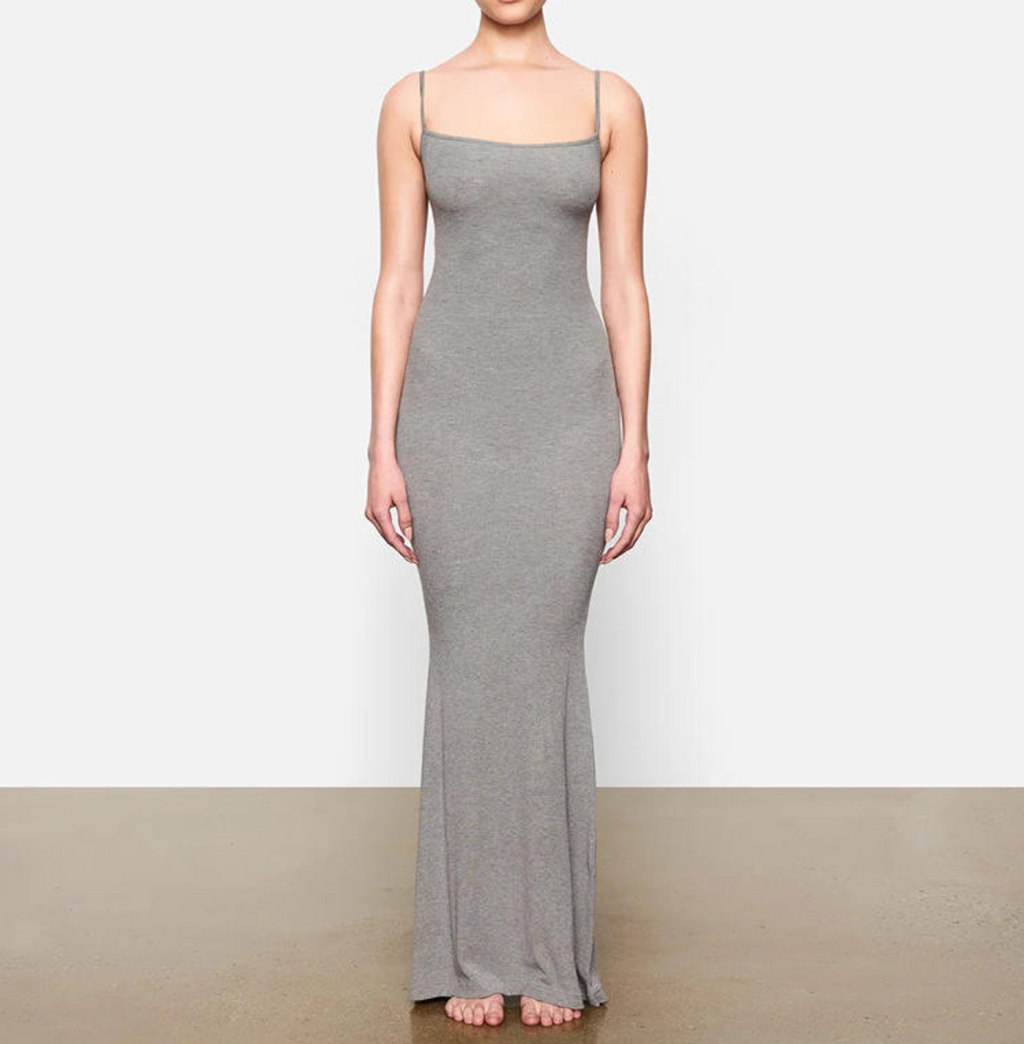 Women’s Solid Chiffon Maxi Dress