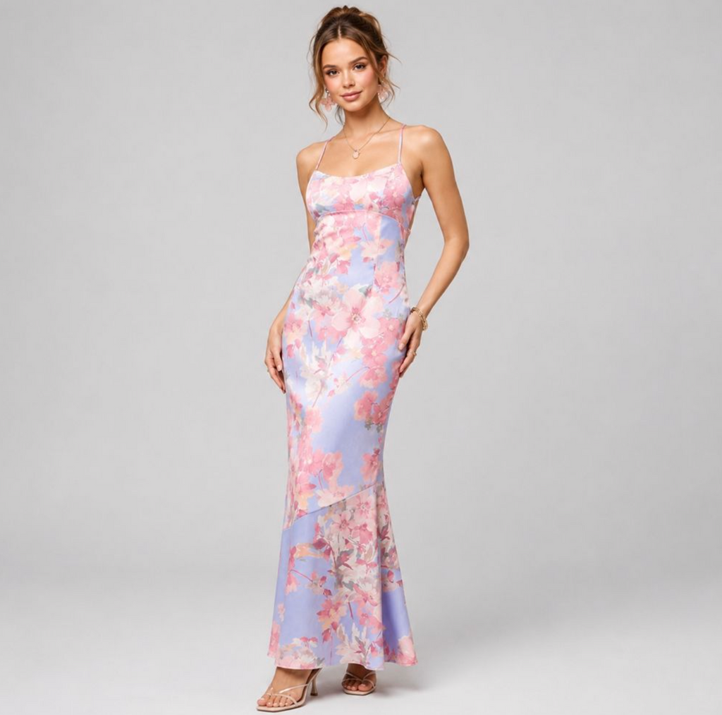 Women’s Printed Bodycon Maxi Dress